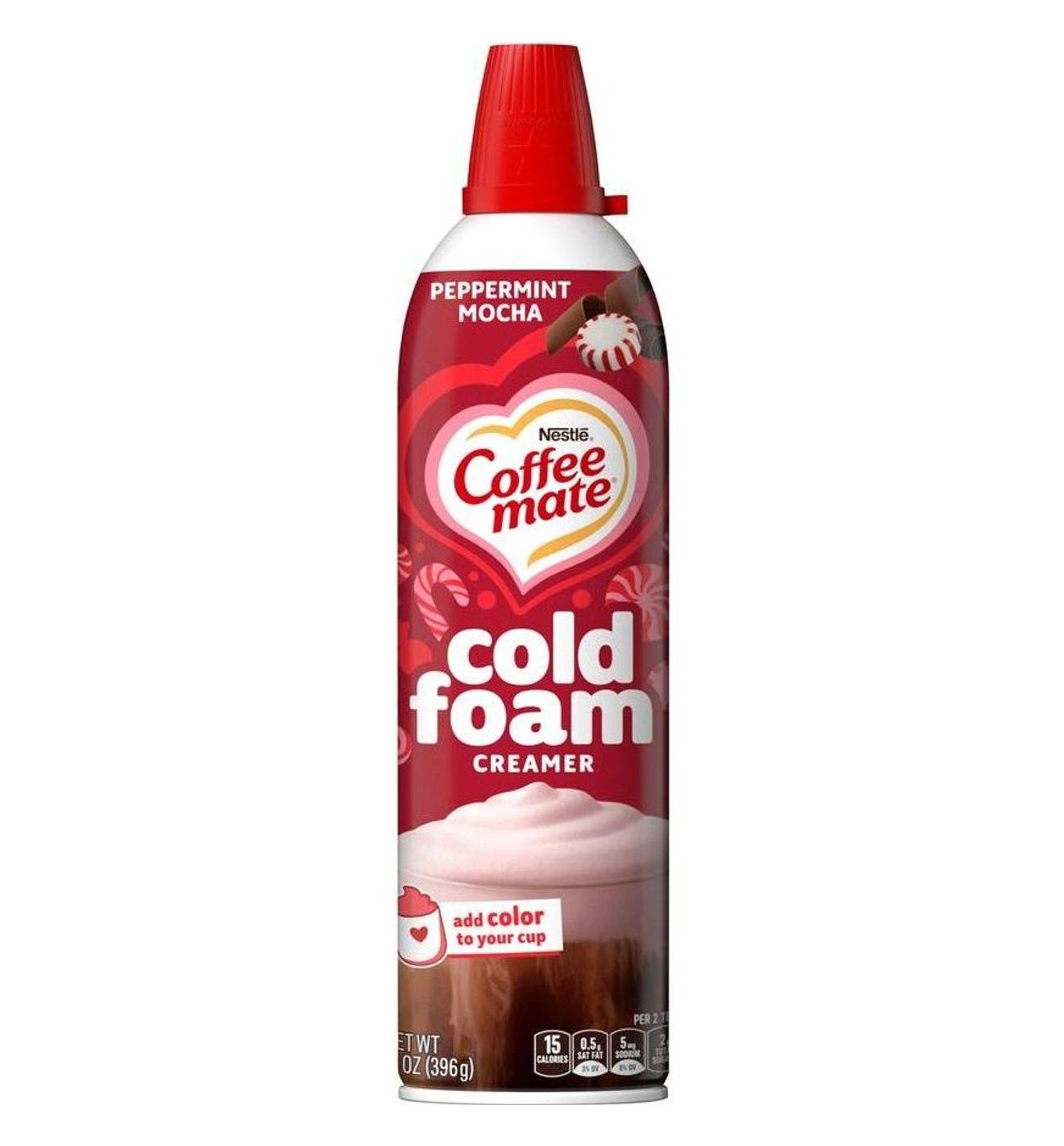 Nestle Coffee Mate Cold Foam Creamer - Peppermint Mocha; image 1 of 8