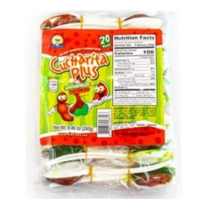 El Azteca Cuchararita Rica Tamarind Flavor Candy Spoons, 24 ct