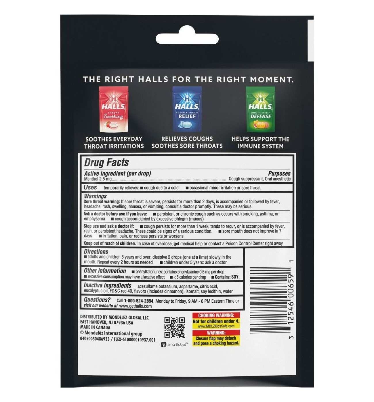 Halls Minis Sugar Free Cough & Throat Relief Drops - Watermelon, 2 pk; image 3 of 5