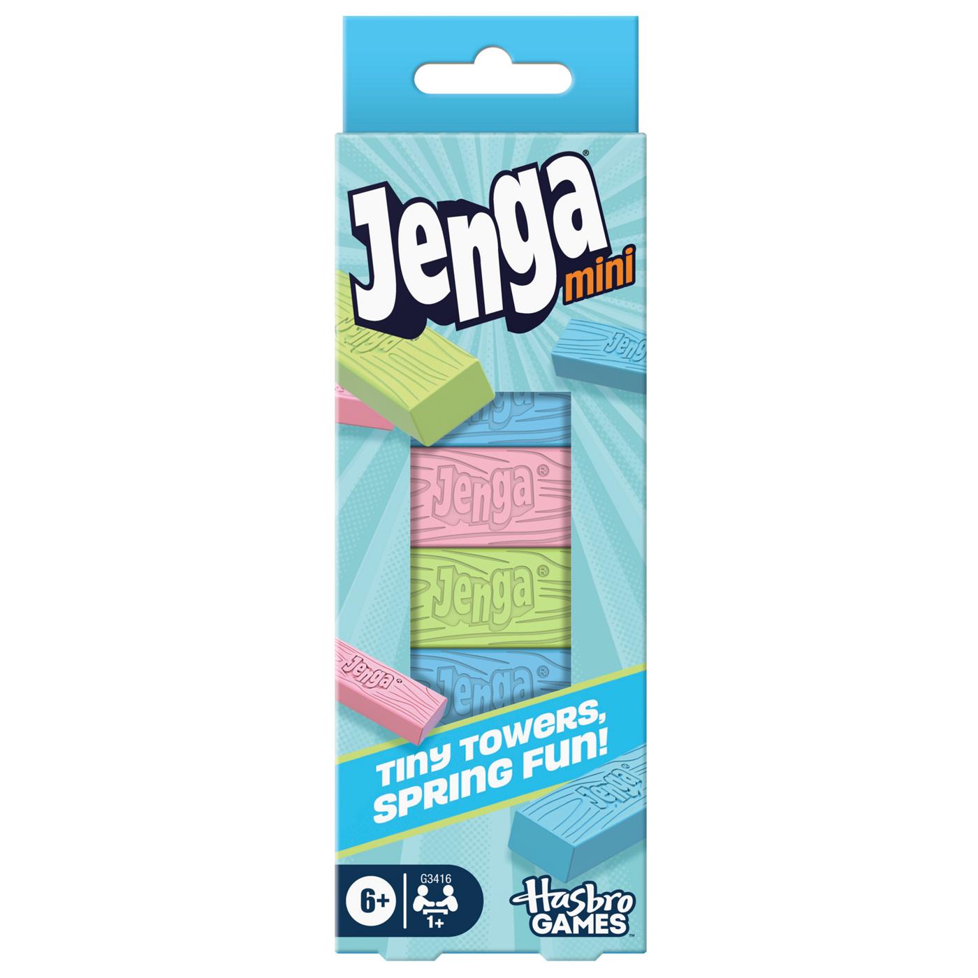 Jenga Mini Spring Edition Game; image 1 of 3