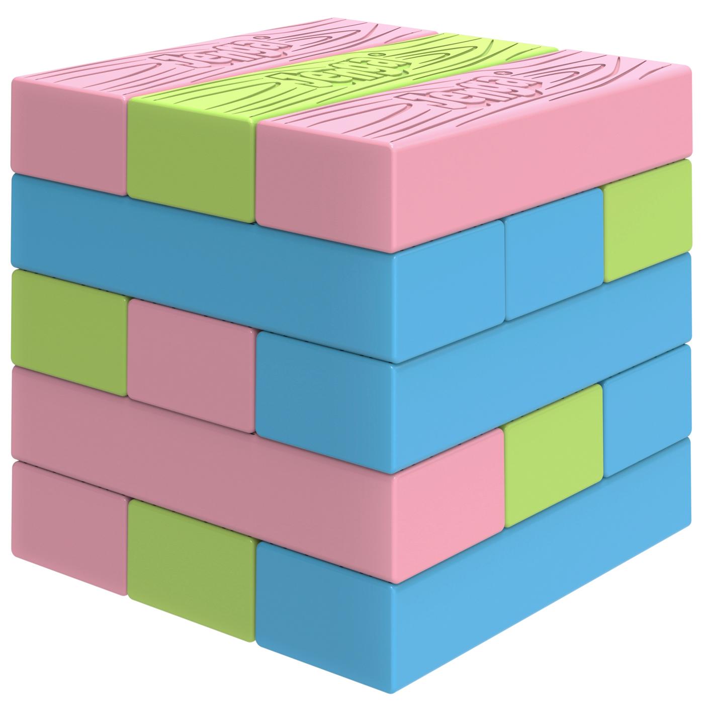 Jenga Mini Spring Edition Game; image 2 of 3