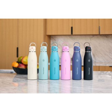 ThermoFlask Stainless Steel Traveler Bottle - Pitch Black, 25 oz
