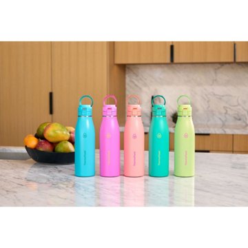ThermoFlask Stainless Steel Traveler Bottle - Shocking Pink, 25 oz