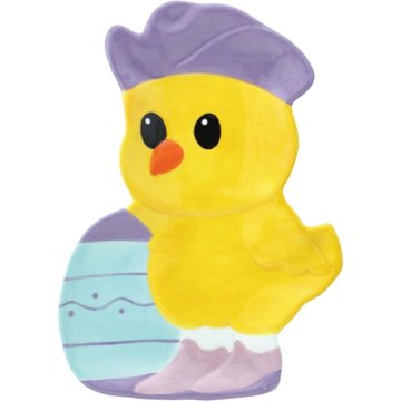 Destination Holiday Cowboy Chick Ceramic Easter Plate, 8.1'' x 6''