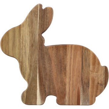 Destination Holiday Bunny-Shaped Easter Charcuterie Board, 13'' x 14''