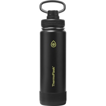 ThermoFlask Stainless Steel Chug Bottle - Shadow Glow Black, 24 oz