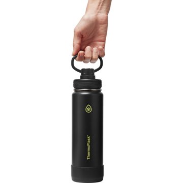 ThermoFlask Stainless Steel Chug Bottle - Shadow Glow Black, 24 oz