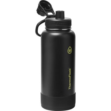 ThermoFlask Stainless Steel Chug Bottle - Shadow Glow Black, 32 oz