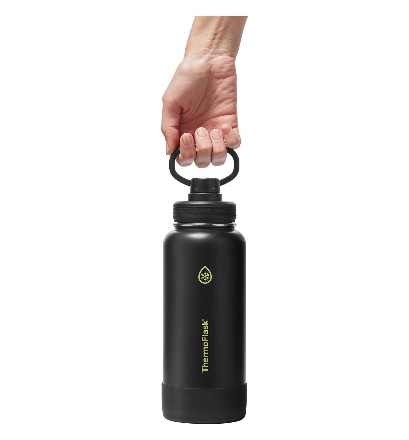 ThermoFlask Stainless Steel Chug Bottle - Shadow Glow Black; image 2 of 3