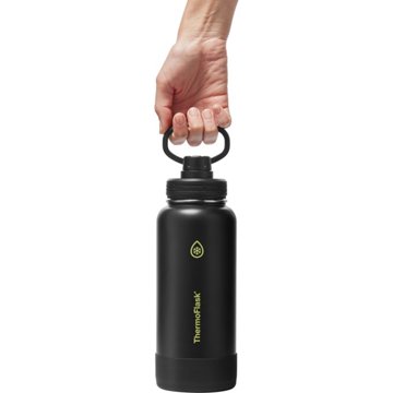 ThermoFlask Stainless Steel Chug Bottle - Shadow Glow Black, 32 oz
