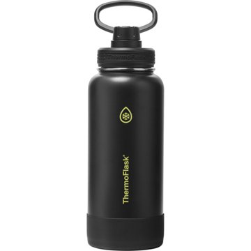 ThermoFlask Stainless Steel Chug Bottle - Shadow Glow Black, 32 oz