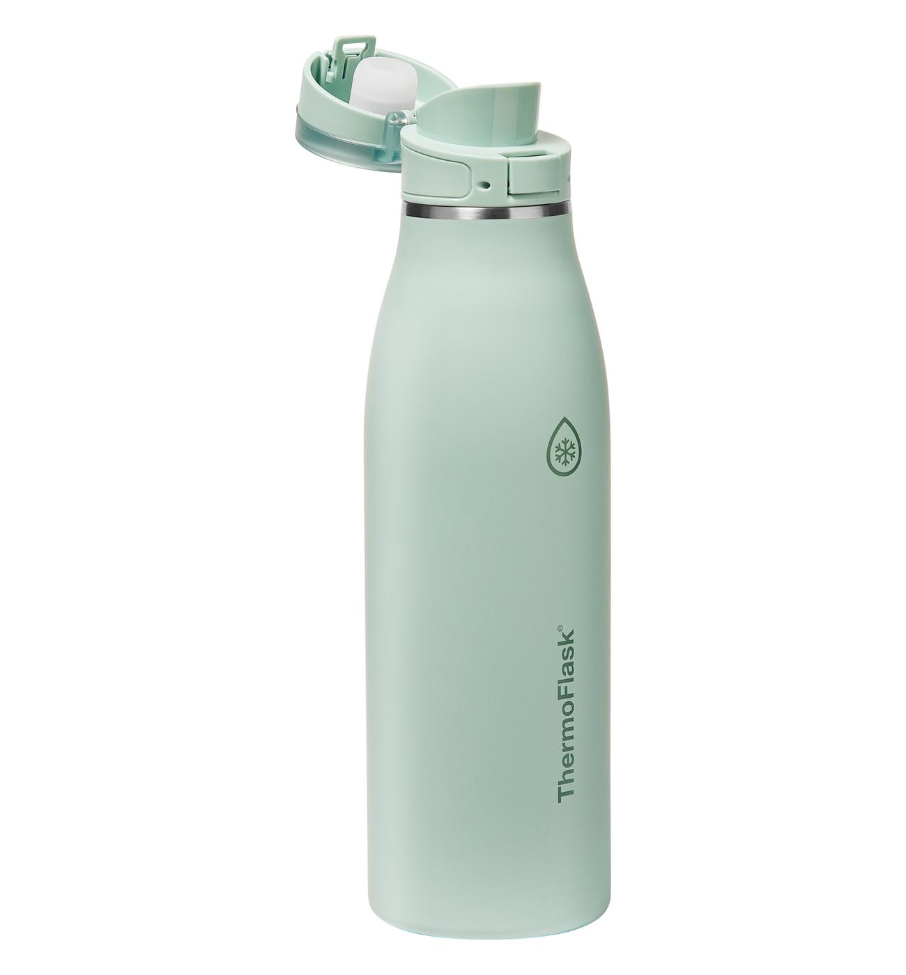 ThermoFlask Stainless Steel Flip Top Bottle - Sage Green; image 2 of 5