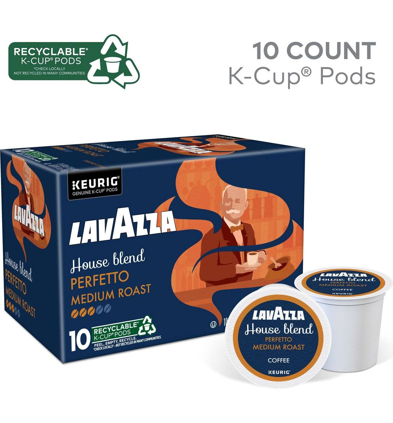 Lavazza House Blend Perfetto Medium Roast Single-Serve K-Cup Pods; image 3 of 7