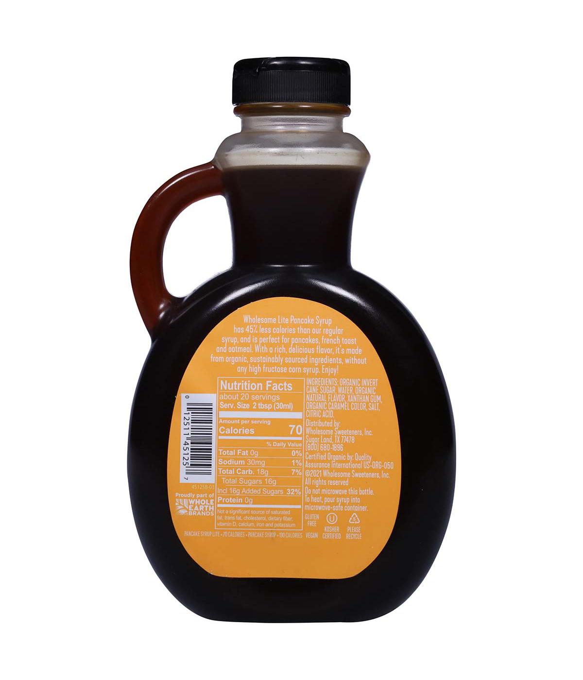 Wholesome Organic Pancake Syrup Lite; image 2 of 2