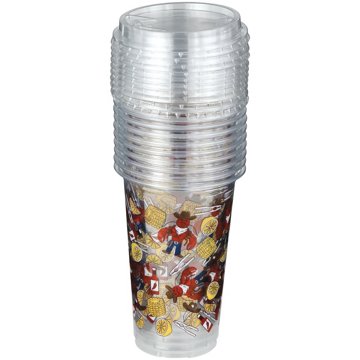 Destination Holiday Cowboy Crawfish Cups with Lids, 10 ct