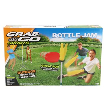 Banzai Bottle Jam Flying Disc Lawn Game