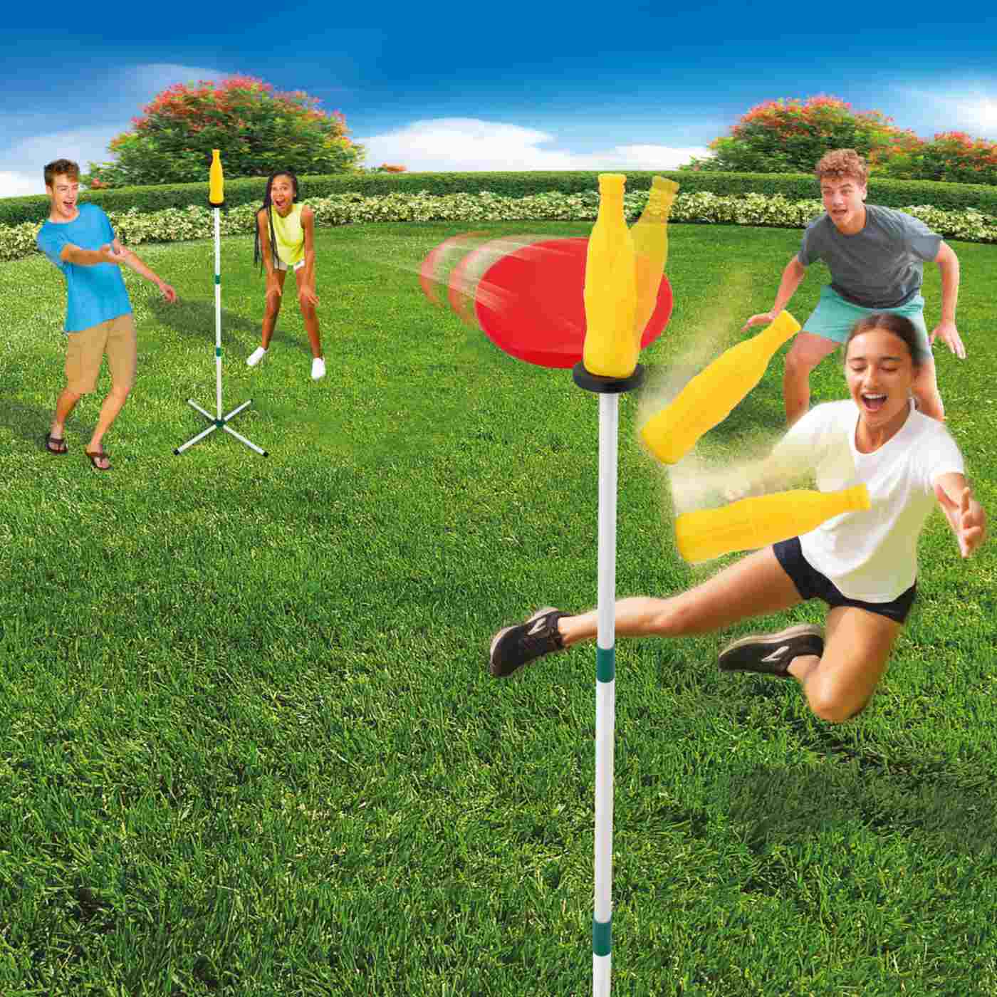 Banzai Bottle Jam Flying Disc Lawn Game; image 7 of 9