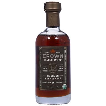 Crown Maple Bourbon Barrel Aged Maple Syrup, 8.5 oz