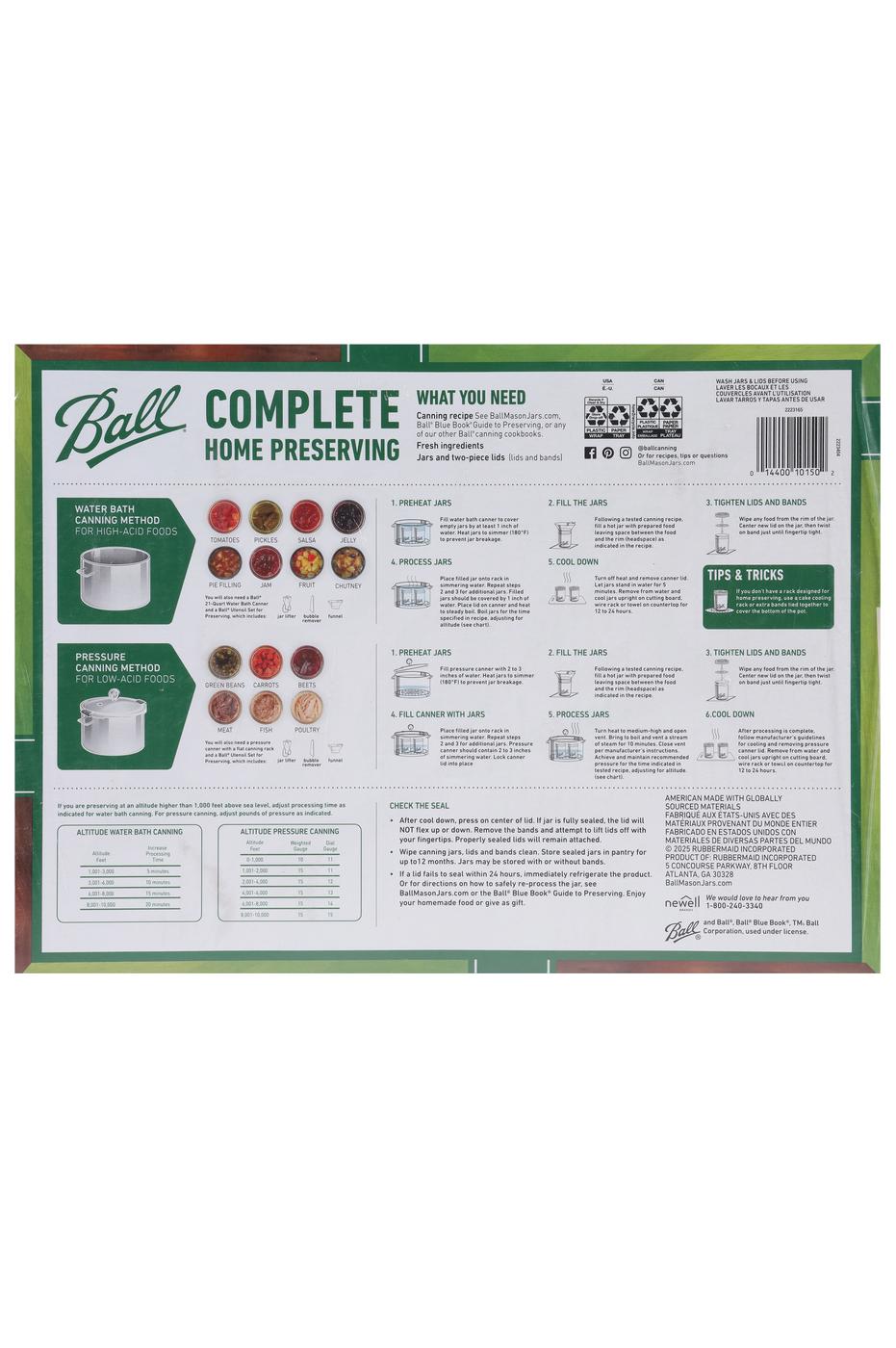 Ball Pint Size Smooth Sided Mason Jars - Regular Mouth; image 2 of 3