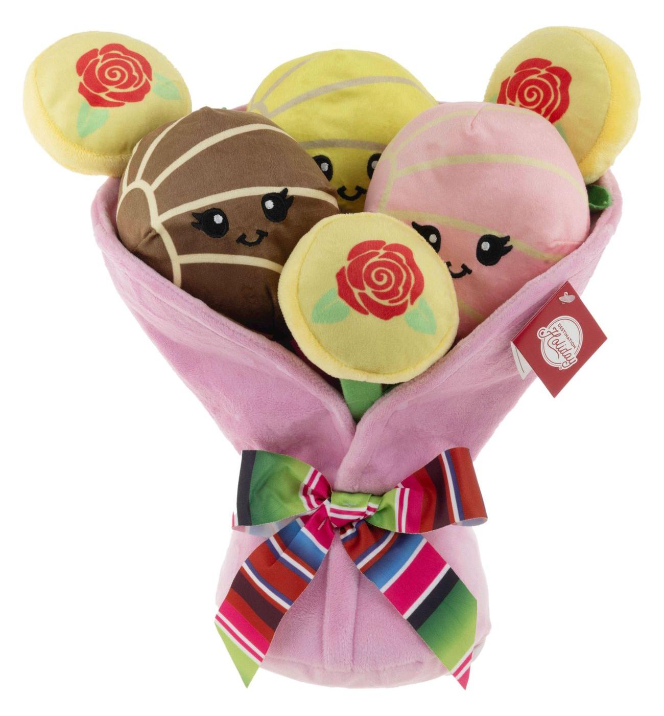 Destination Holiday Concha Valentine's Bouquet Plush; image 1 of 4
