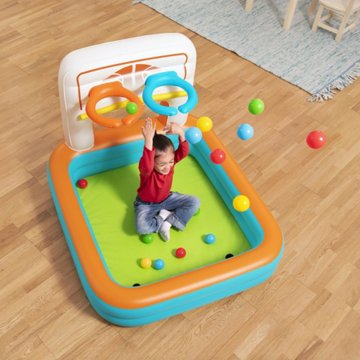 Bestway Kick 'N Swish 3 in 1 Multi-Use Ball Pit, 47" x 42" x 33"