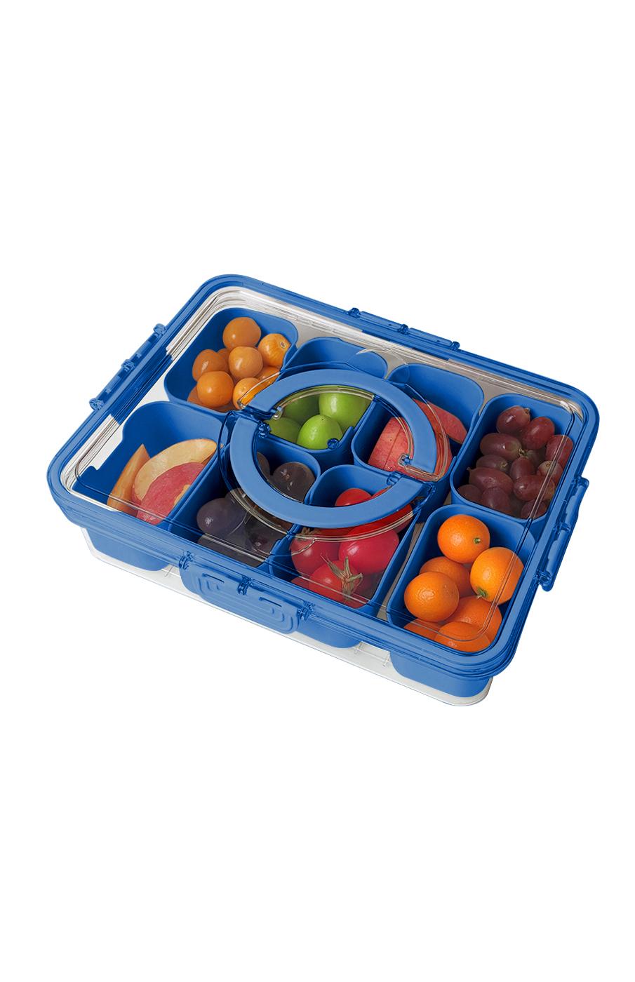 our goods 8 Section Snack Box - Blue - Shop Food storage at H-E-B