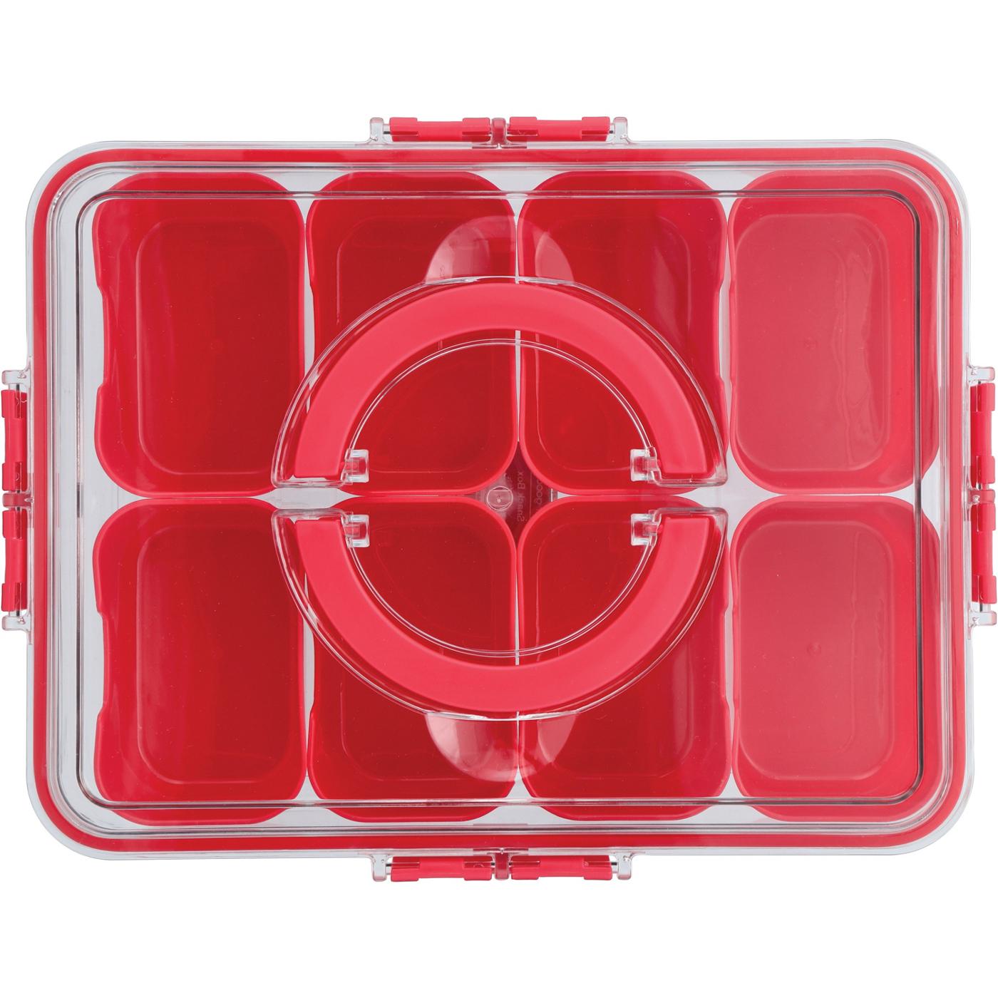 our goods 8 Section Snack Box - Red - Shop Food storage at H-E-B
