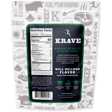KRAVE 4g Protein Mini Beef Sticks - Chimichurri, 12 ct
