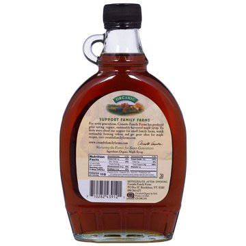 Coombs Family Farms Organic Grade A Dark Color Maple Syrup, 12 oz