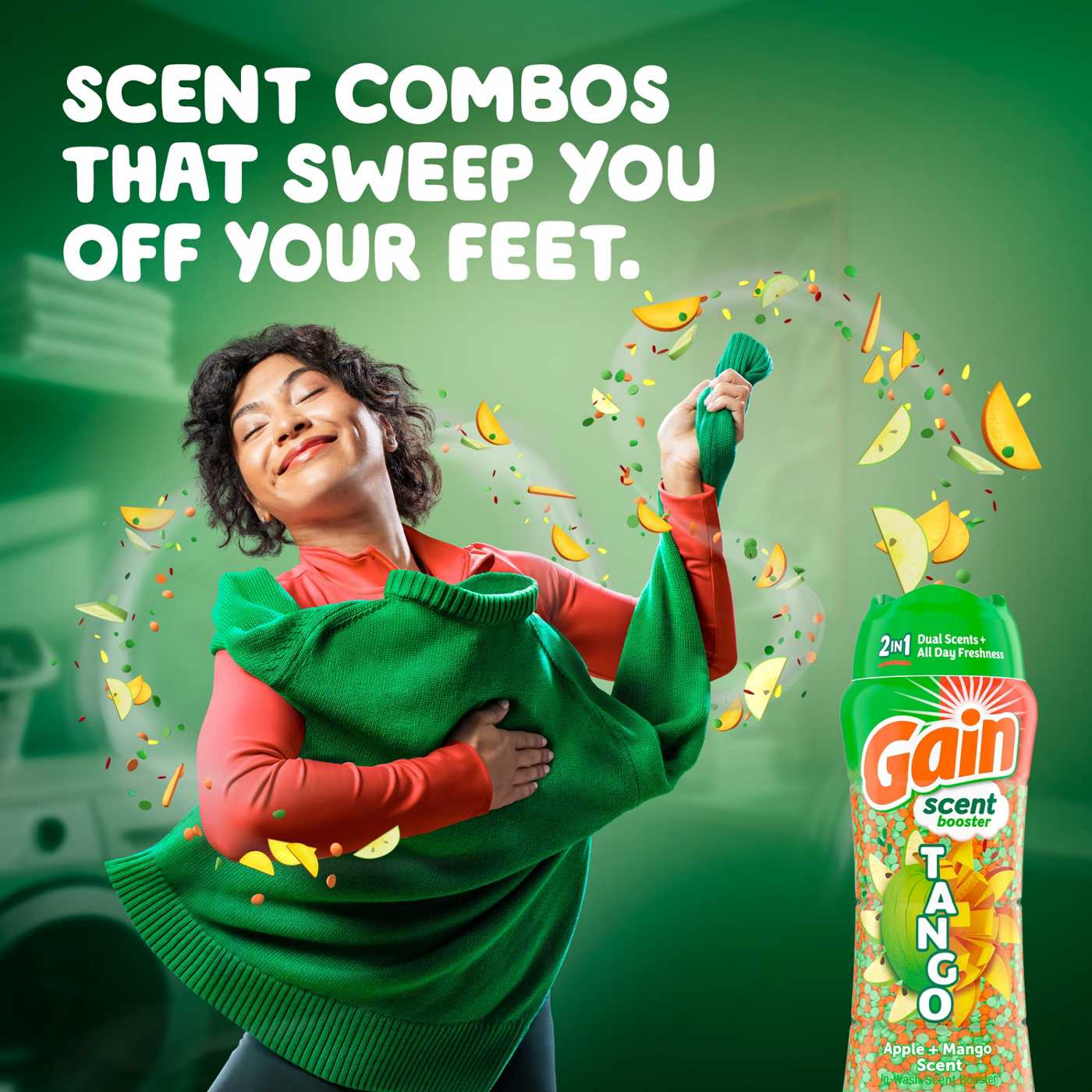 Gain Tango 2-in-1 Laundry Scent Booster Beads - Apple \u0026 Mango - Shop  Fresheners at H-E-B, image size:1400x1400