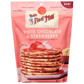 Bob's Red Mill White Chocolate Strawberry Pancake & Waffle Mix, 20 oz