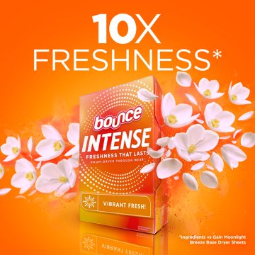 Bounce Dryer Sheets - Intense Vibrant Fresh