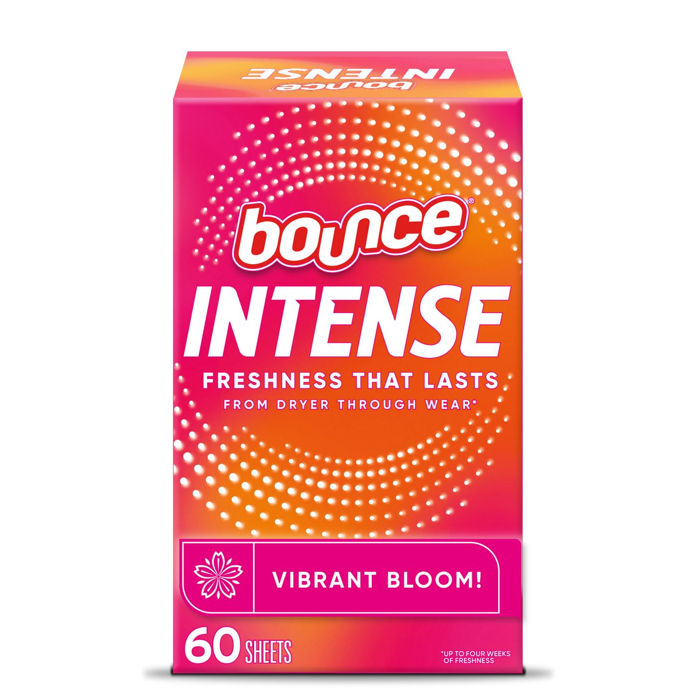 Bounce Dryer Sheets - Intense Vibrant Bloom; image 1 of 8