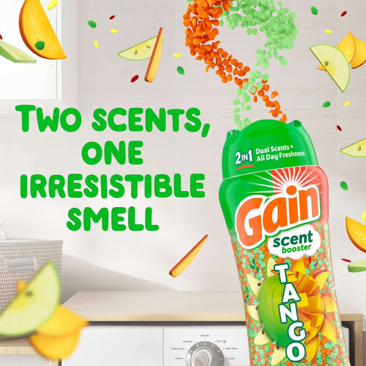 Gain Tango 2-in-1 Laundry Scent Booster Beads - Apple \u0026 Mango - Shop  Fresheners at H-E-B, image size:1400x1400