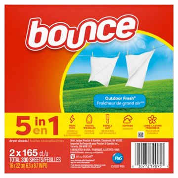 Bounce Dryer Sheets - Outdoor Fresh, 330 ct