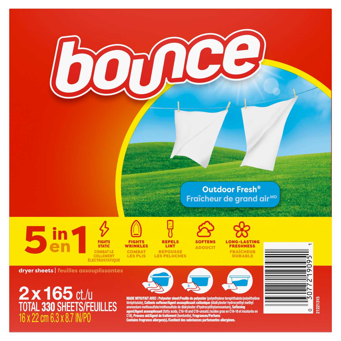 Bounce Dryer Sheets - Outdoor Fresh; image 7 of 8