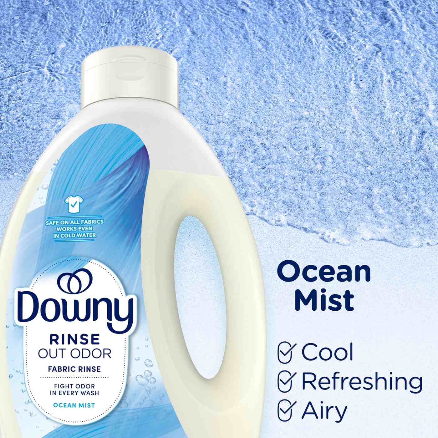 Downy Rinse Out Odor Fabric Rinse - Ocean Mist; image 7 of 10