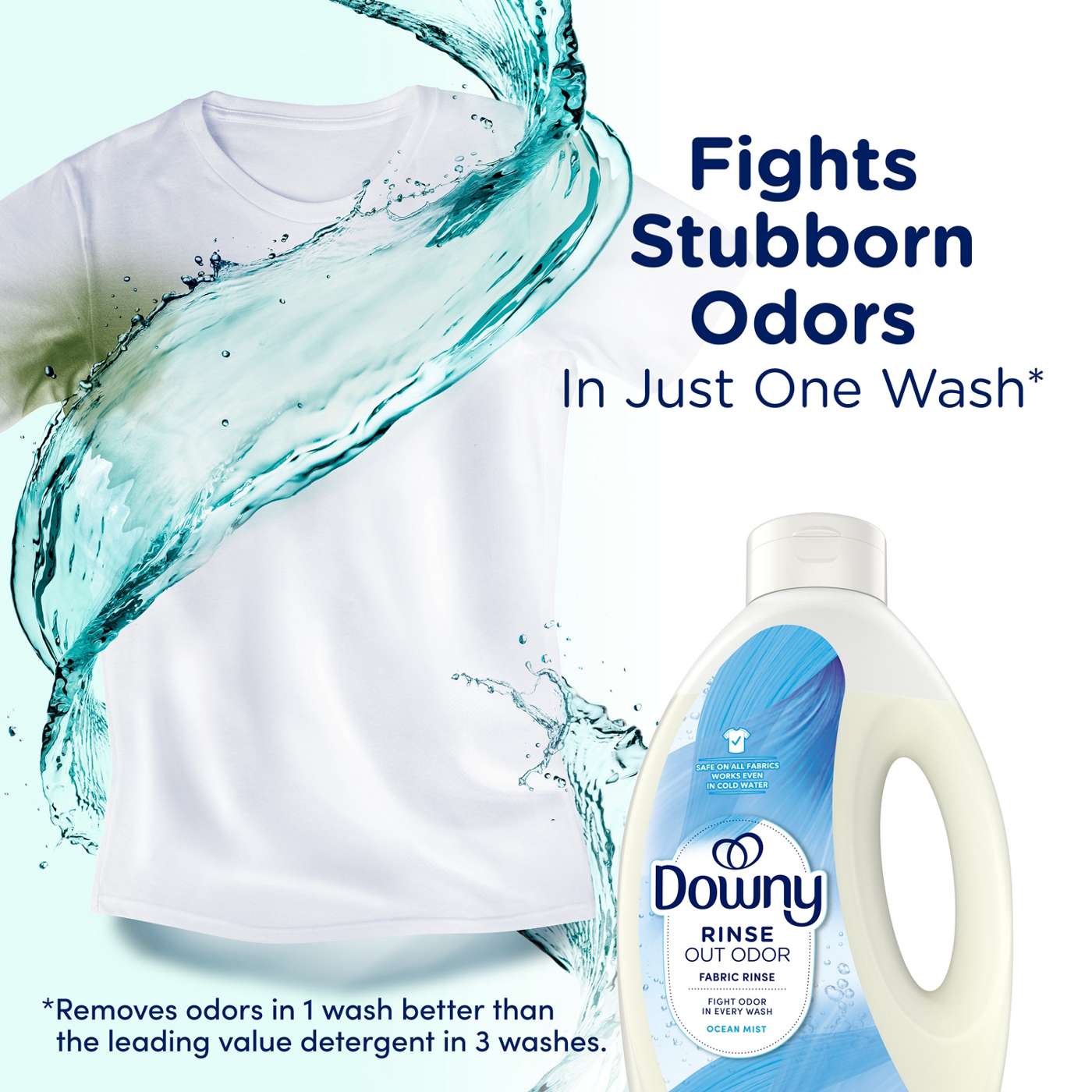 Downy Rinse Out Odor Fabric Rinse - Ocean Mist; image 10 of 10