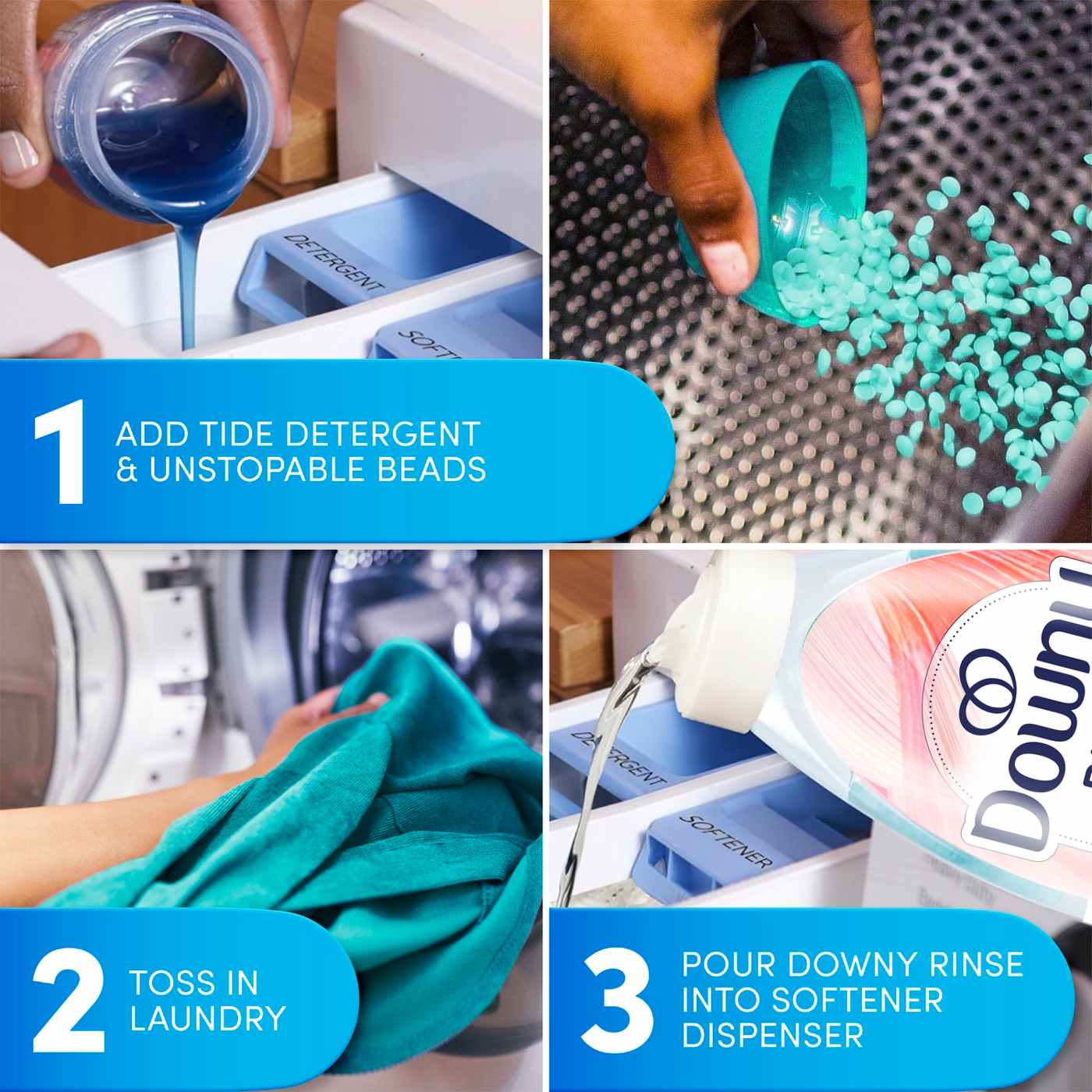 Downy Rinse Out Odor Fabric Rinse - Spring Breeze; image 5 of 10