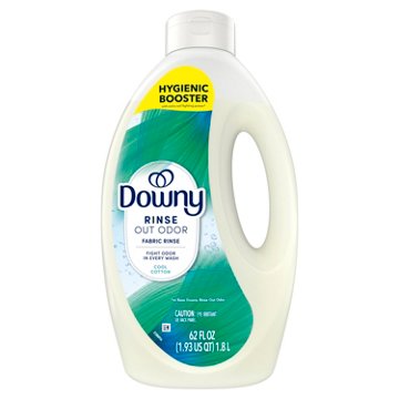 Downy Rinse Out Odor Remover & Fabric Softener - Cool Cotton Scent, 62 oz