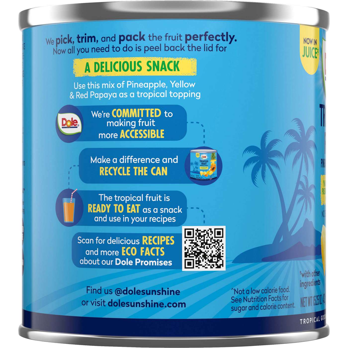 Dole No Sugar Added Tropical Fruit; image 3 of 4