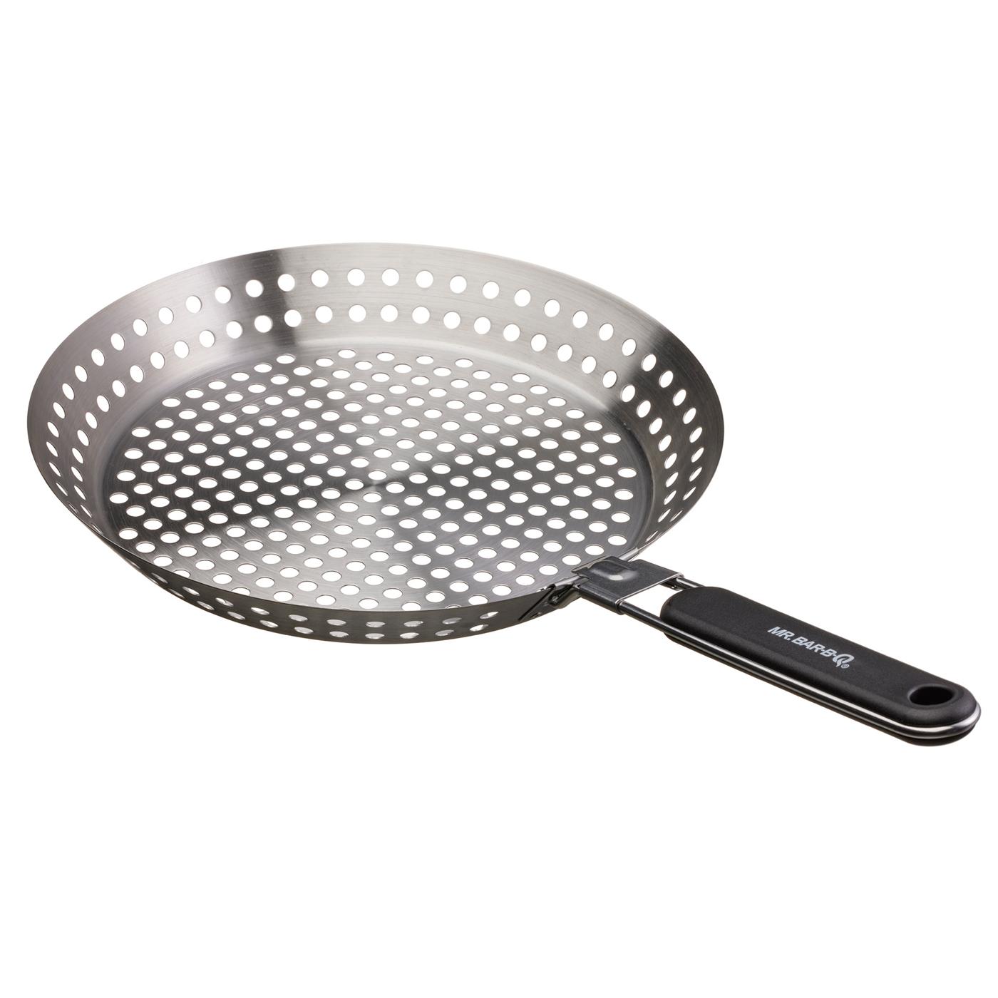 Mr. Bar-B-Q Stainless Steel Grilling Skillet; image 2 of 7