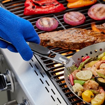 Mr. Bar-B-Q Stainless Steel Grilling Skillet, 12'' x 20.87'' x 4.72''