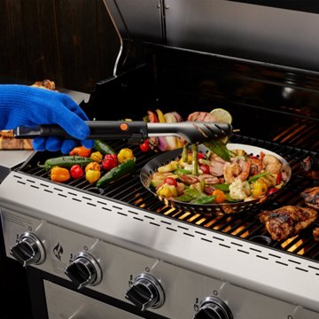 Mr. Bar-B-Q Stainless Steel Grilling Skillet, 12'' x 20.87'' x 4.72''