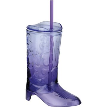 Destination Holiday Ombre Purple Boot Tumbler with Straw, 18.5 oz