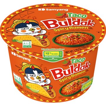 Samyang Taco Buldak Spicy Chicken Ramen Instant Soup Big Bowl
