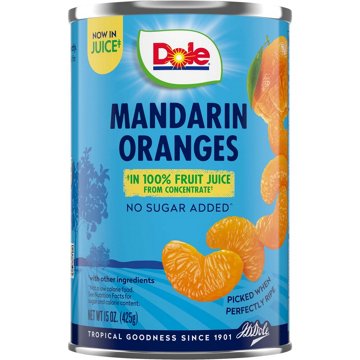 Dole No Sugar Added Mandarin Oranges, 15 oz