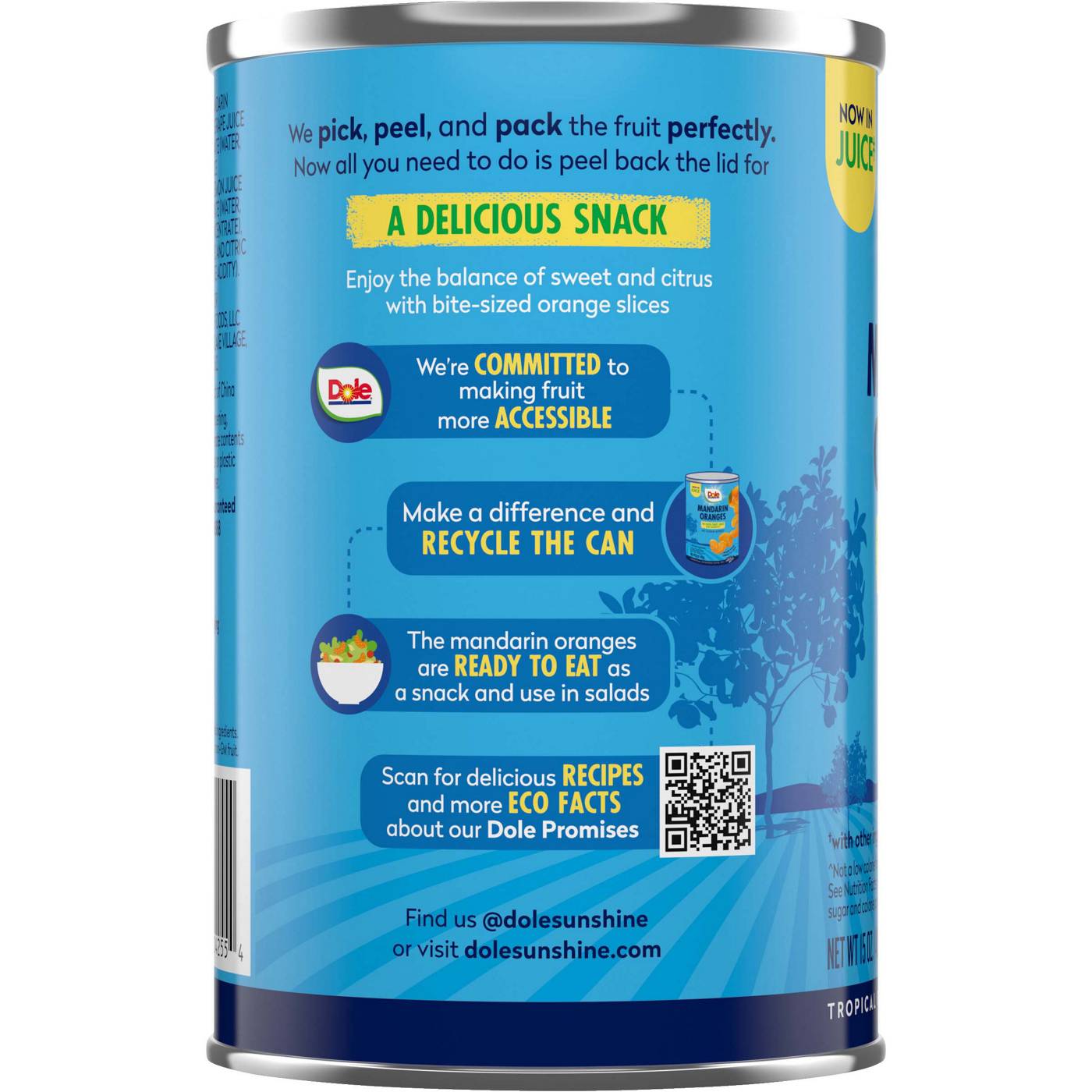 Dole No Sugar Added Mandarin Oranges; image 2 of 5