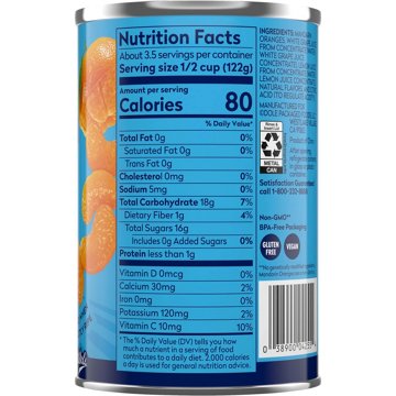 Dole No Sugar Added Mandarin Oranges, 15 oz
