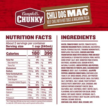 Campbell's Chunky Chili Dog Mac Soup